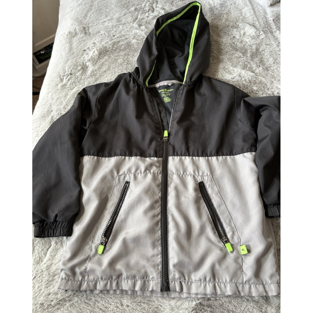 Tommy Bahama Hooded Jacket with Zipper Child Size 7/8 Medium‎ Zippered pockets